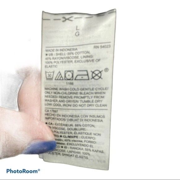 Old Navy Black White Tiger and Leaf Print Dress Size L NWT - Picture 6 of 7